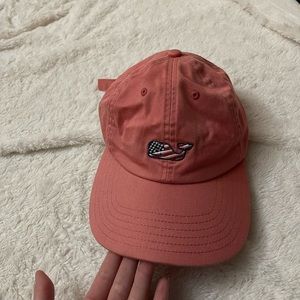 Salmon pink vineyard fines hat